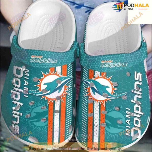 Clog Shoes Miami Dolphins Blue NFL Crocs