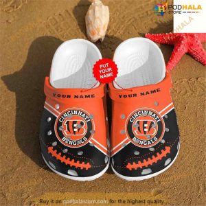 Clog Shoes NFL Football Cincinnati Bengals Personalized Crocs