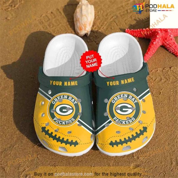 Clog Shoes NFL Football Green Bay Packers Personalized Crocs