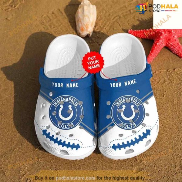 Clog Shoes NFL Football Indianapolis Colts Personalized Crocs
