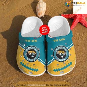 Clog Shoes NFL Football Jacksonville Jaguars Personalized Crocs