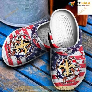 Clog Shoes NFL Football New Orleans Saints Adults Crocs