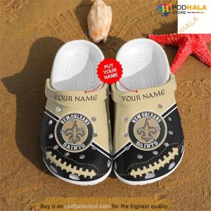 Clog Shoes NFL Football New Orleans Saints Personalized Crocs