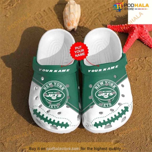 Clog Shoes NFL Football New York Jets Personalized Crocs