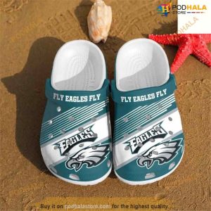 Clog Shoes NFL Football Philadelphia Eagles Fly Eagles Fly Crocs
