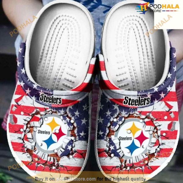 Clog Shoes NFL Football Pittsburgh Steelers Adults Crocs