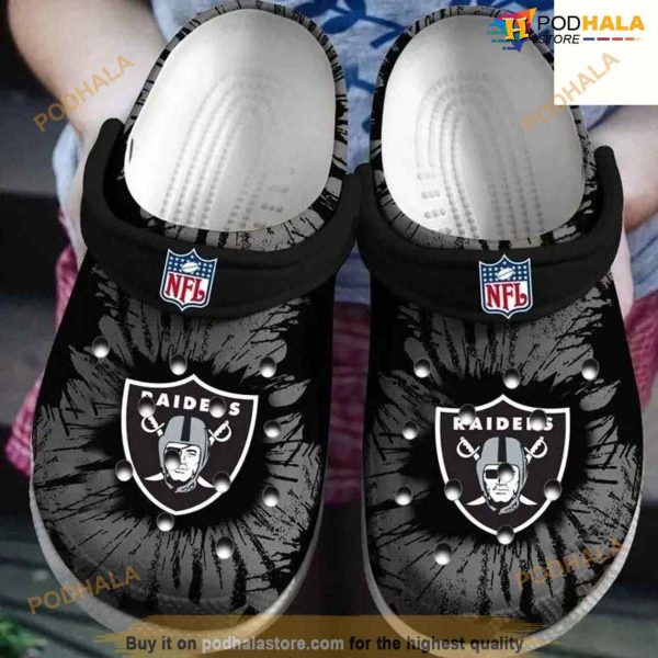 Clog Shoes NFL Las Vegas Raiders Football Crocs