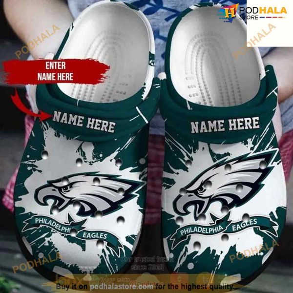 Clog Shoes Philadelphia Eagles NFL Custom Name Crocs