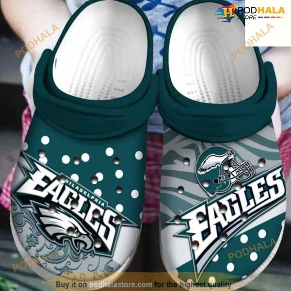 Clog Shoes Philadelphia Eagles NFL Football Crocs