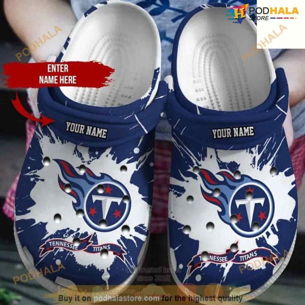Clog Shoes Tennessee Titans NFL Custom Name Crocs