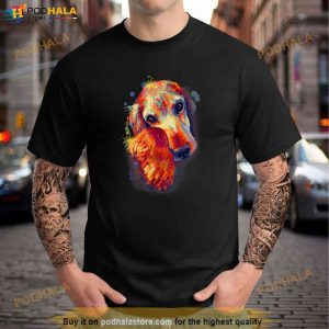 Cocker Spaniel Take My Hand And Say Love Me Splash Art Trending Shirt 2