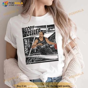 Cody Zeller Comic Basketball Art Shirt 2