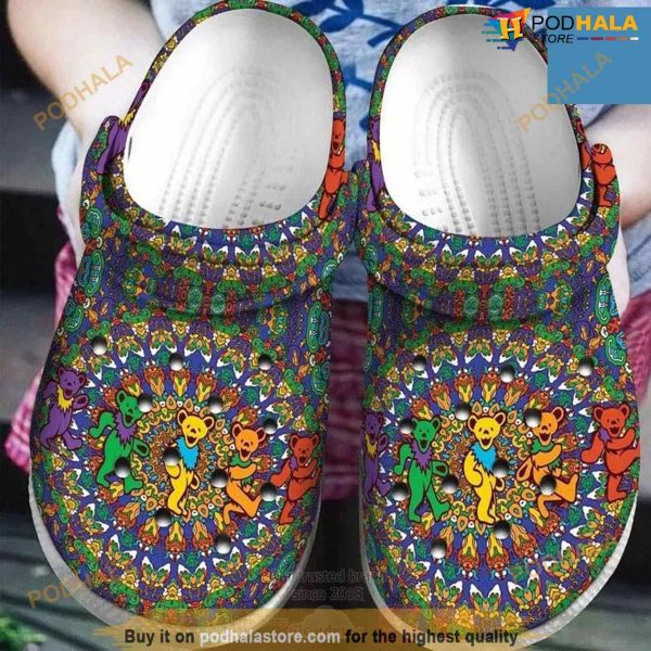 Colorfull Bear Pattern Clog Clogband Crocs Clog Shoes