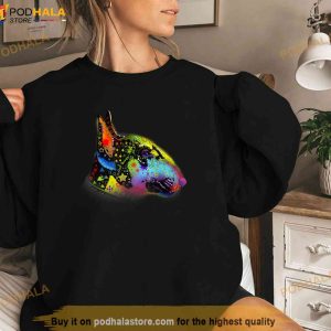 Cool Bull Terrier Hippie Style Trending Shirt 1