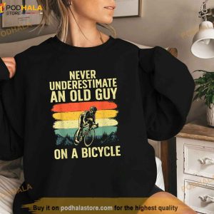 Cool Cycling Art For Men Grandpa Bicycle Riding Cycle Racing Shirt 2