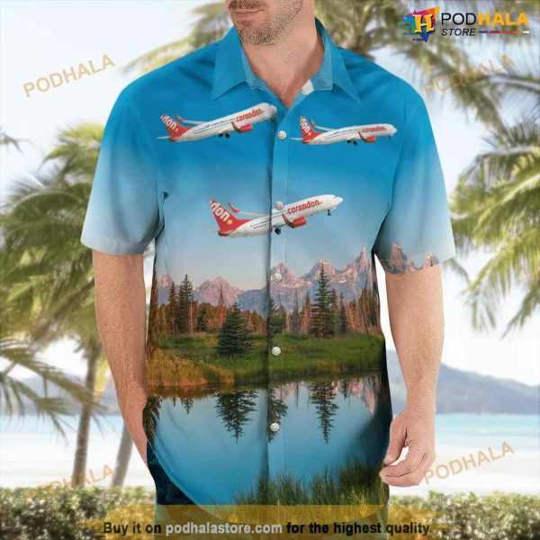 Corendon Dutch Airlines Boeing 737-86j Hawaiian Shirt For Men And Women