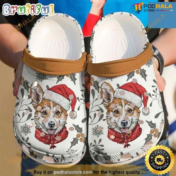 Corgi Xmas Christmas Pattern Crocs Crocband Clog Shoes
