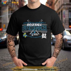 Cougars Vs Pioneers 2023 NCAA Division III Baseball Super Regional The Road To Cedar Rapids Shirt