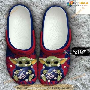 Crocs Shoes Personalized Baby Yoda New York Giants NFL