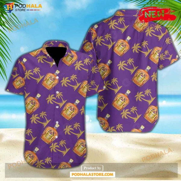 Crown Royal Tropical Coconut Tree Summer Purple Design Hawaiian Shirt