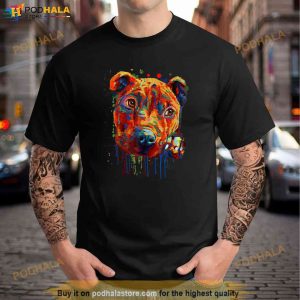 Cute Pitbull Take My Hand Now Splash Art Trending Shirt 2