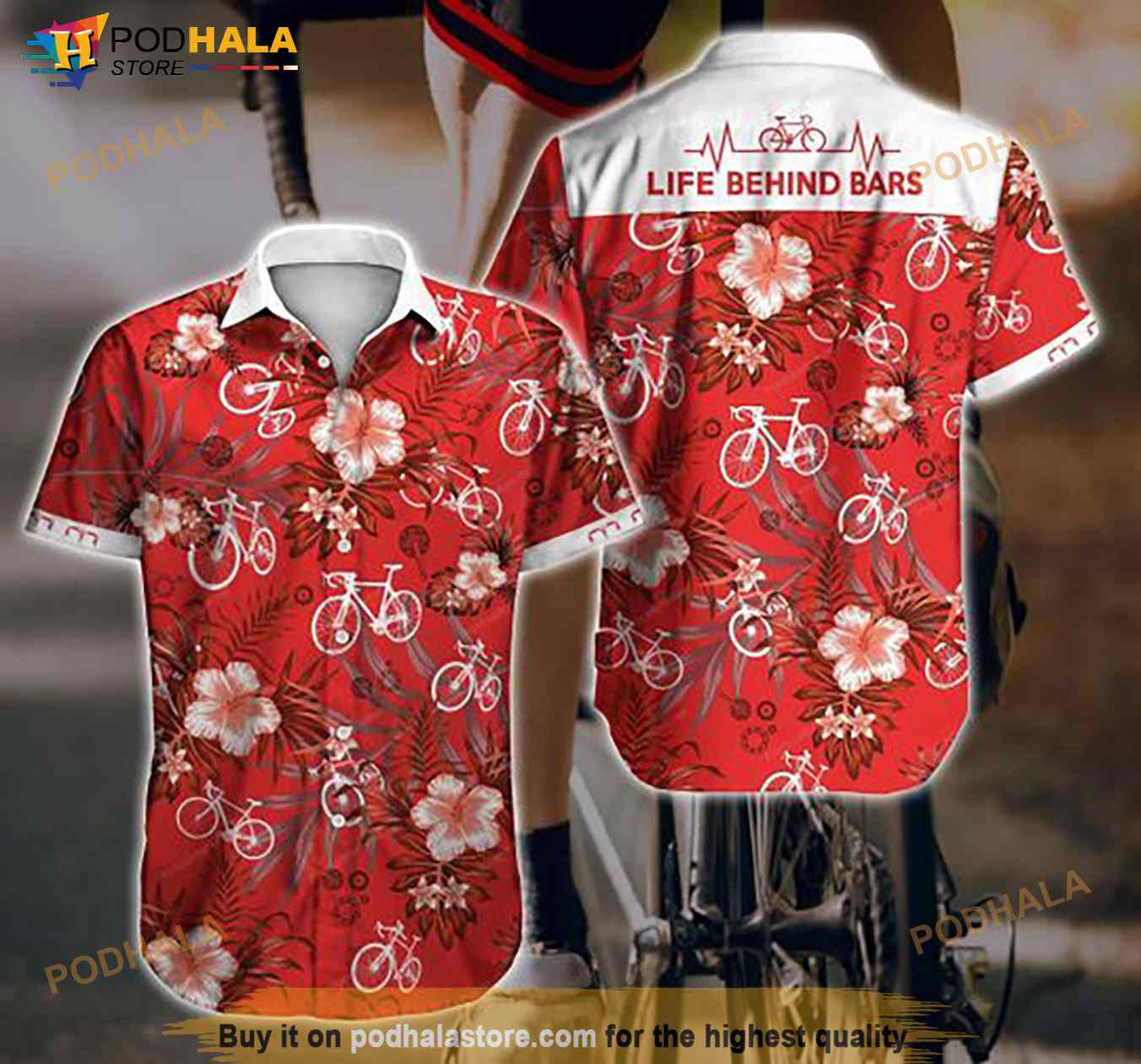 Cycling Hawaiian Shirt Cycling Hawaiian Shirt