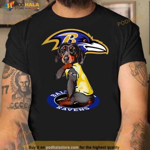 Dachshund Baltimore Ravens Shirt 2