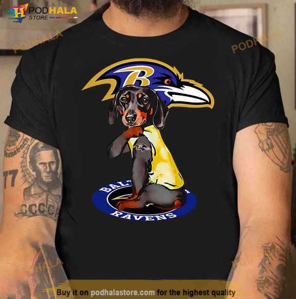 Dachshund Baltimore Ravens Shirt