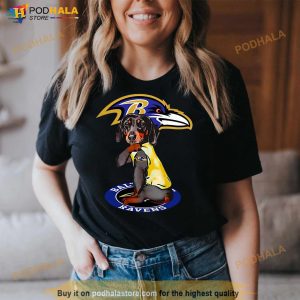 Dachshund Baltimore Ravens Shirt 3