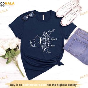 Dad And Son Daughter Or Pets Matching Family Custom Shirt Fist Bump Fathers Day Shirt 2