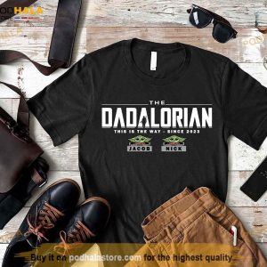 Dadalorian Shirt, Custom Fathers Day Shirt With Kid Names, Personalized Dad Tee