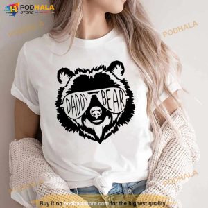 Daddy Bear Face With Sunglasses Cool Shirt