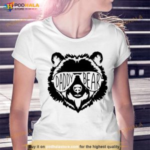 Daddy Bear Face With Sunglasses Cool Shirt 3