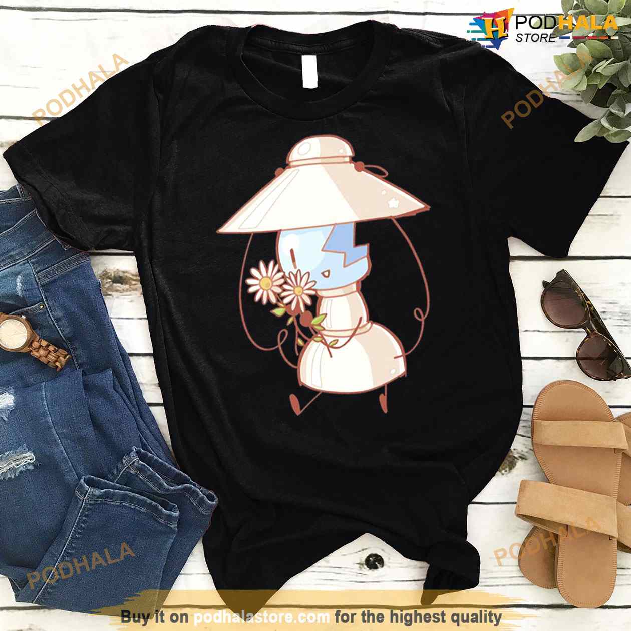 Daisy White Flower Airy Onehfj Shirt Daisy White Flower Airy Onehfj Shirt