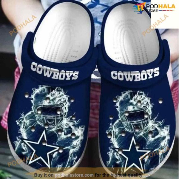Dallas Cowboys Crocsband Clog Comfortable Water Shoes For Fan