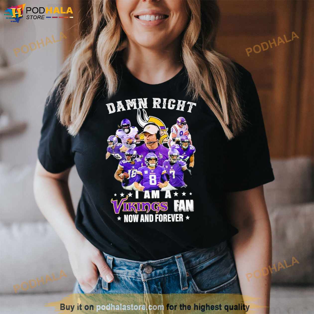 Damn right I am A Minnesota Vikings Fan Now and forever signatures shirt -  Bring Your Ideas, Thoughts And Imaginations Into Reality Today