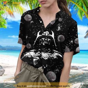 Dark Vader Hawaiian Shirt Star Wars Button Shirt Dark Vader Hawaii Shirt 4