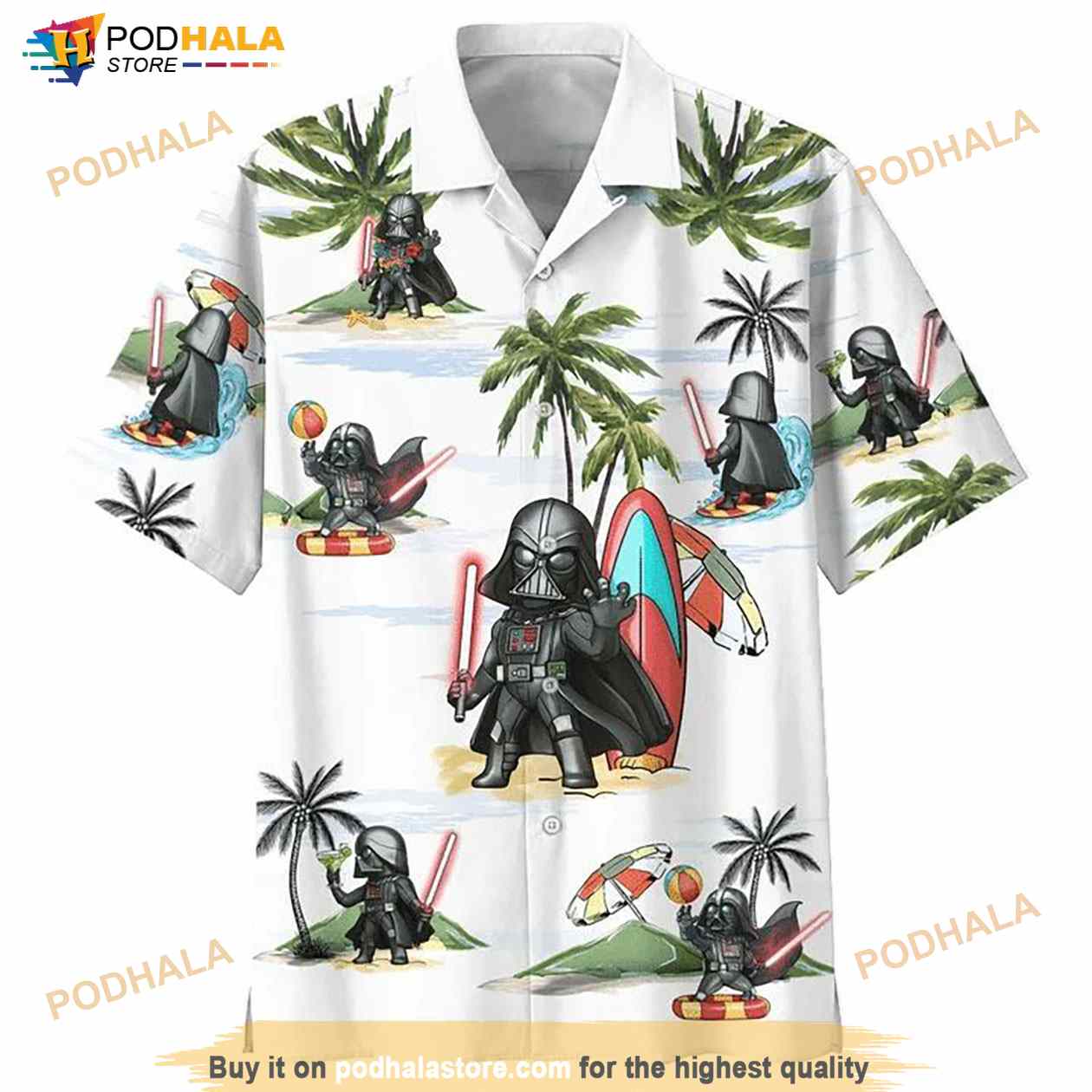 Darth Vader 3D Hawaiian Shirt, Gift For Star Wars Lovers Darth Vader 3D Hawaiian Shirt, Gift For Star Wars Lovers