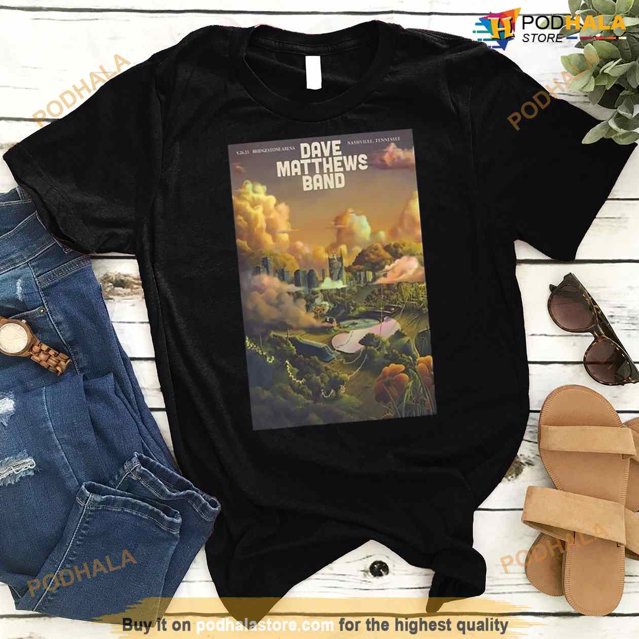 Dave Matthews Band Nashville, TN World Tour 2023 Poster Shirt Dave Matthews Band Nashville, TN World Tour 2023 Poster Shirt