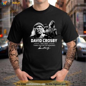 David Crosby 1941 2023 Thank You For The Memories Signature T Shirt 3