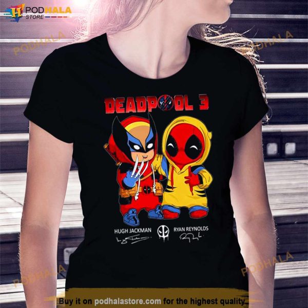 Deadpool 3 Hugh Jackman And Ryan Reynolds Signatures Shirt