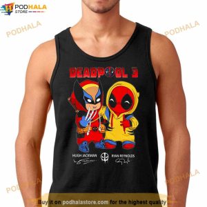 Deadpool 3 Hugh Jackman And Ryan Reynolds Signatures Shirt 2