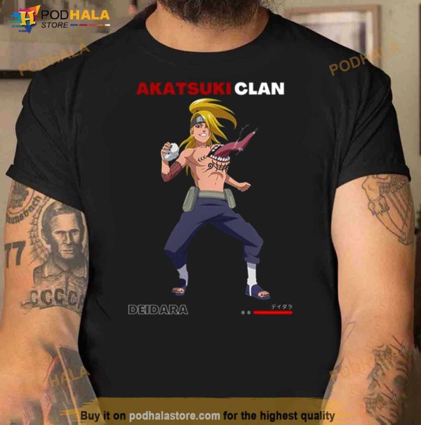 Deidara And The Weapon Naruto Shippuden Shirt