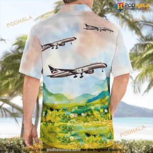 Delta Air Lines Boeing 757 232 Funny Hawaiian Shirt 2