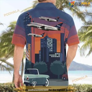 Delta Express Boeing 737 247 Button Up Hawaiian Shirt 2