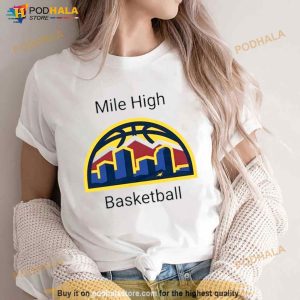 Denver Nuggets Basketball Mile High Vintage 2023 Shirt 2