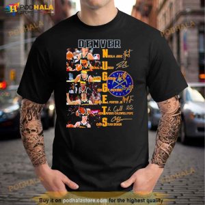 Denver Nuggets Conference Champions Signatures Shirt 2