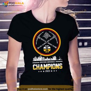 Denver Nuggets Western Conference Champions Two Sided 2023 Shirt 2