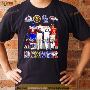Denver Sports Best Players Signatures Shirt