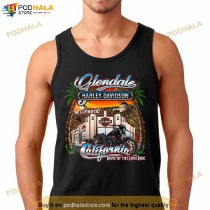 Design Glendale Harley Davidson Hollywood California Home Of The Love Ride Shirt 2